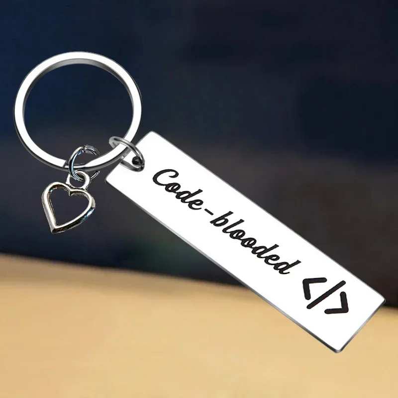 New Programmer Gift Keychain Code Coder Computer Science Tech Developer Gift Key Rings IT Gift