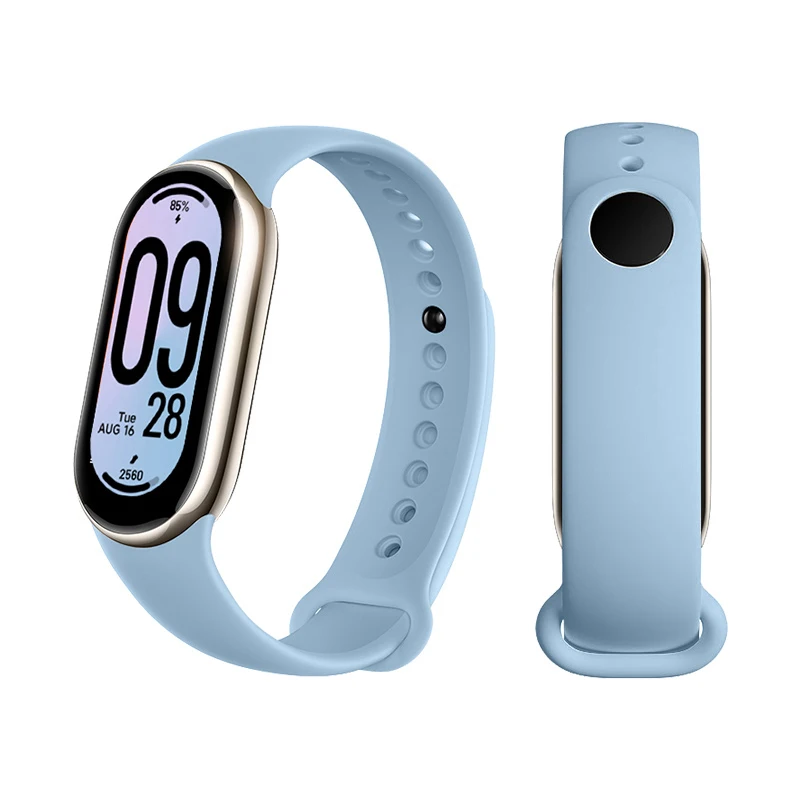 Correa de reloj de silicona + funda para xiaomi mi band 9, reloj inteligente oficial en sitios web, pulsera deportiva, correa xiaomi band 8 9