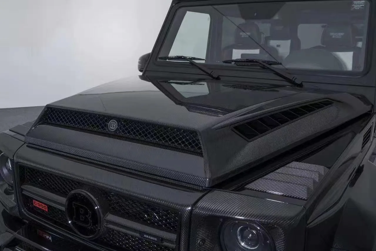 

Подходит для Mercedes G Class W463 G500 G550 G63 Капот из углеродного волокна Модернизированный Brabs G900