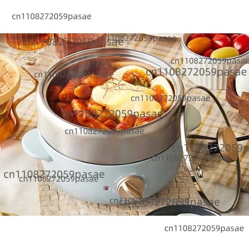 Compact Multi-Function Cooking Pot, Easy To Store, Perfect for Single Servings, Electric Cooker and Steamer