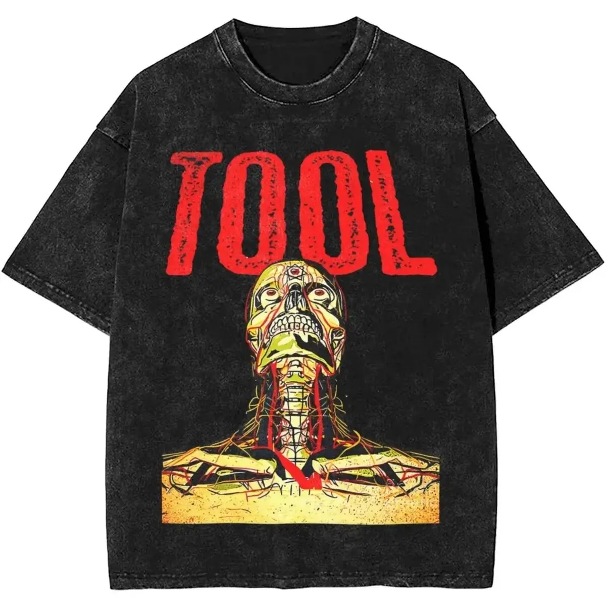 

Мужская футболка с коротким рукавом и круглым вырезом в стиле Y2K, с принтом группы Rock Tool Band Lateralus, в стиле хэви-метал, винтажная, с эффектом потертости