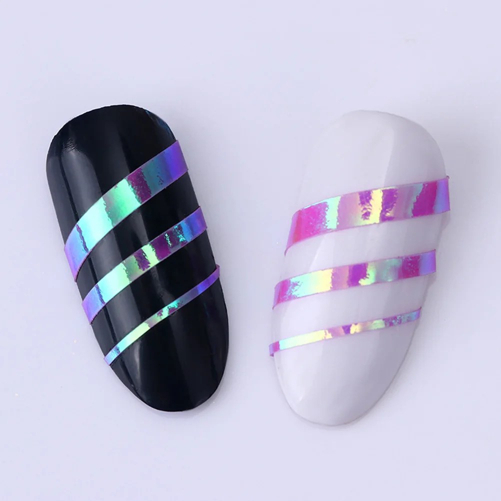 

18 Rolls Gold Silver Nail Tape Sparkle Lines Nail Art DIY Manicure Pedicure Decoration Mixed Adhesive
