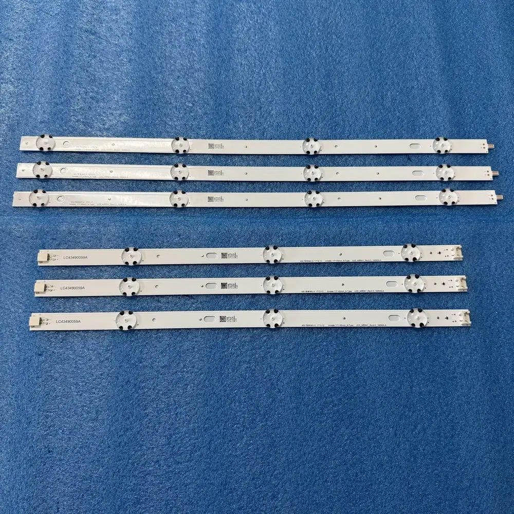 1 Juego de tiras LED para 43UK6300PLB 43UK6470PLB 43UN71003LB 43UN71006LB 43UM7050PLF LC43490116A HC430DGG-ABWL1-A18X