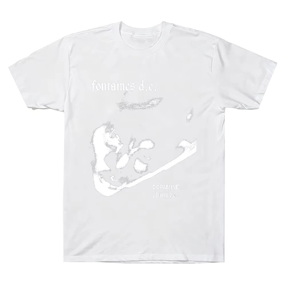 2026 Neue Dopamine Chamber One Colour Dc T-Shirts Fontaines D.C. Kurzarm-T-Shirt Herren Baumwoll-T-Shirt Unisex H – Detail 4