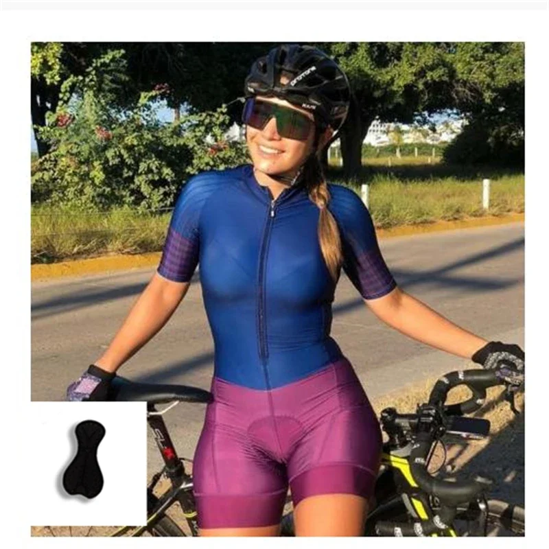 Women's Custom Bicycle Clothing Eco-Daily Cycling Jersey Suit, Maillot Conjunto Triathlon Bike Sport Clothes Triathlon Jumpsuit