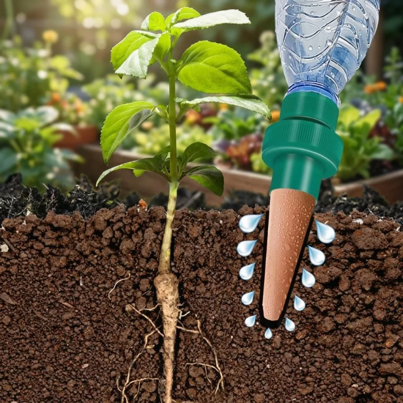 Automatic Lazy Watering Device for Home Potted Plants Adjustable Slow Drip System Fits Most Beverage Bottles Ideal for Travel