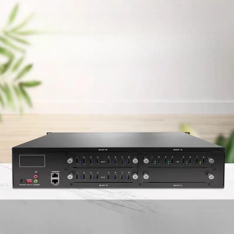 

8 in 12 out multi-screen splicing processor, seamless switching processor, matrix switching host high definition splicer