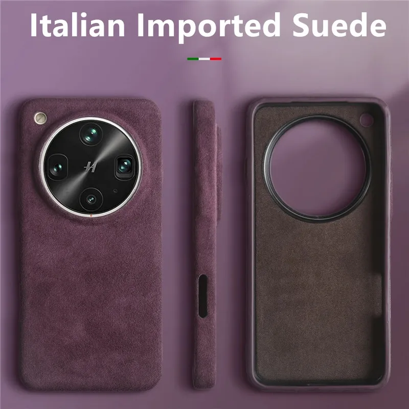 

Italy Suede For Magsafe Magnetic Attraction Case For OPPO X9 Pro X7 X8 Ultra X8 Pro Premium Leather Full Coverage Back Cover