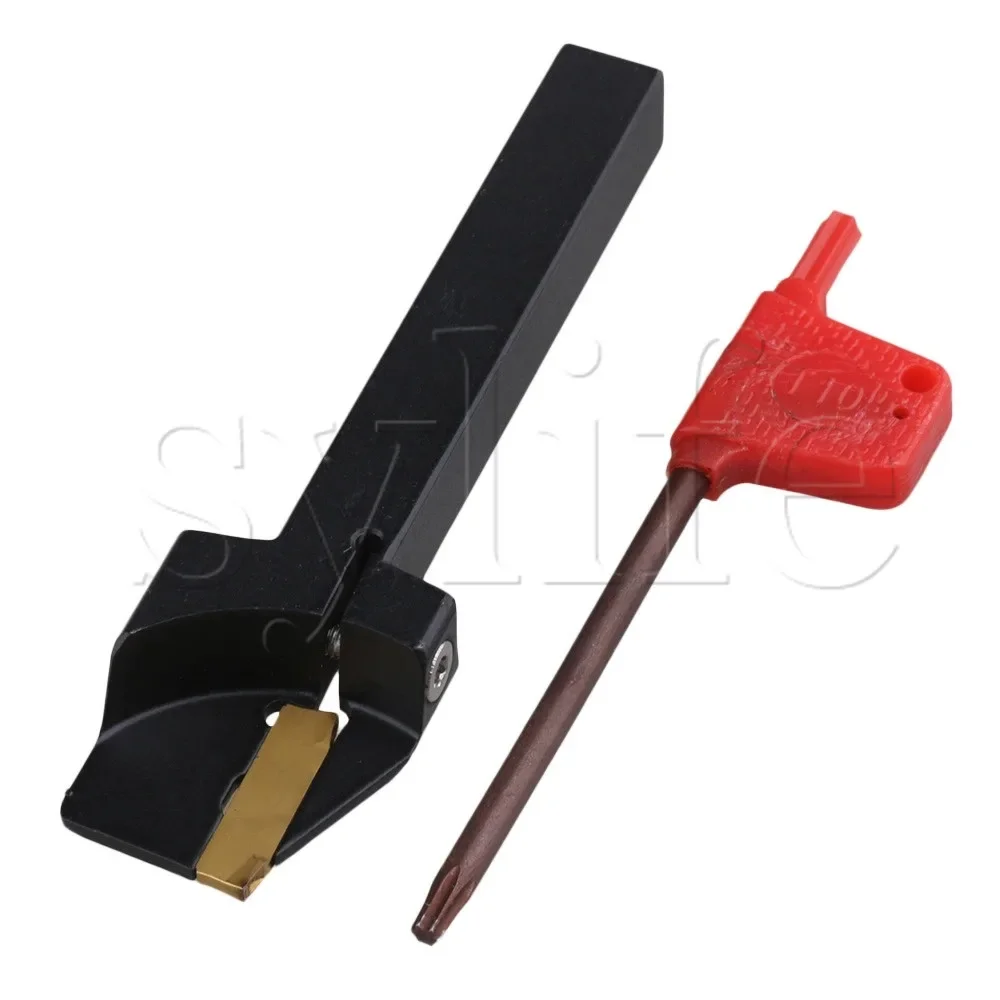 

45# Steel Lathe Turning Tool Holder 1x1x0.2cm for Cutting Off Workpiece