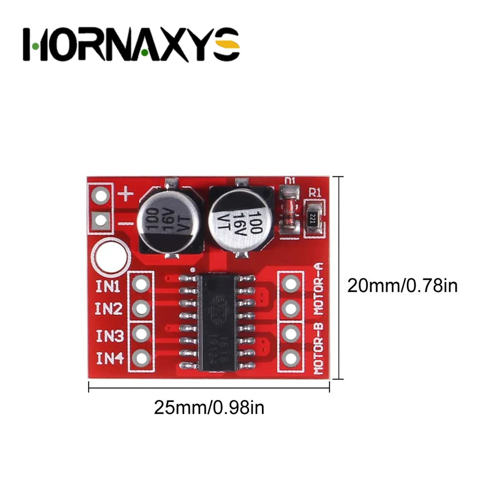 양방향 MX1508 DC 모터 드라이버 모듈, 미니 PWM 속도 듀얼 H-브리지 스테퍼 모터, L298N 모터 속도 제어 보드, 298N, 1.5A, 5 개, 10 개