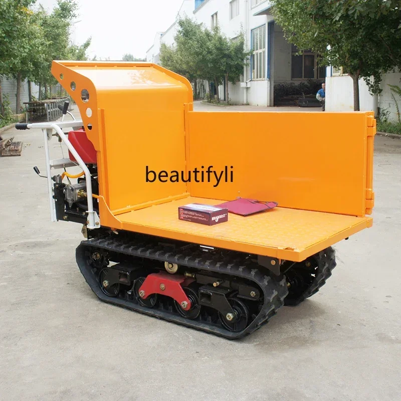 NNSmall crawler transporter Creeper รถเกษตรดีเซล mountain porter รถตักไซต์ก่อสร้าง