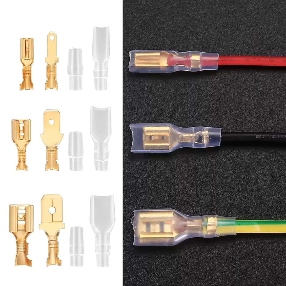 480 قطعة 2.8 مللي متر 4.8 مللي متر 6.3 مللي متر الذكور والإناث المجرف موصلات عدة العازلة كم تجعيد موصلات تجعيد محطات الكهربائية #4