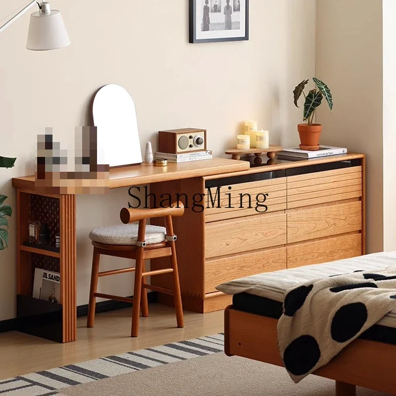 

FG bedside table bedroom desk solid wood wardrobe small apartment dresser