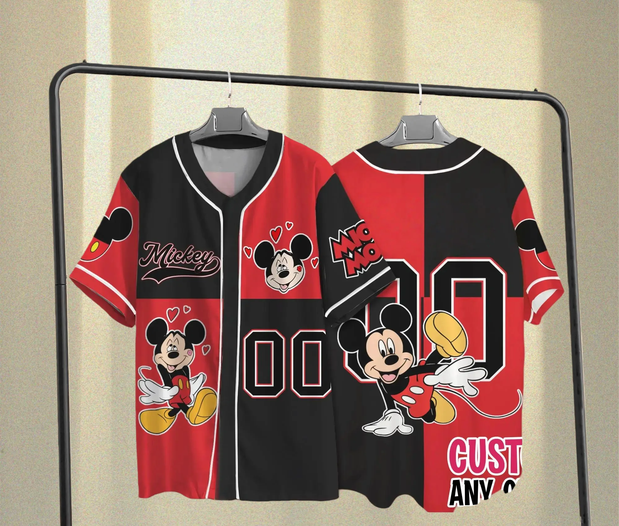 

Коллекция бейсбольных футболок Disney Mickey And Friends 2026, футболка Mickey And Friends, футболка для детей, подростков и взрослых, Camisas Masculino