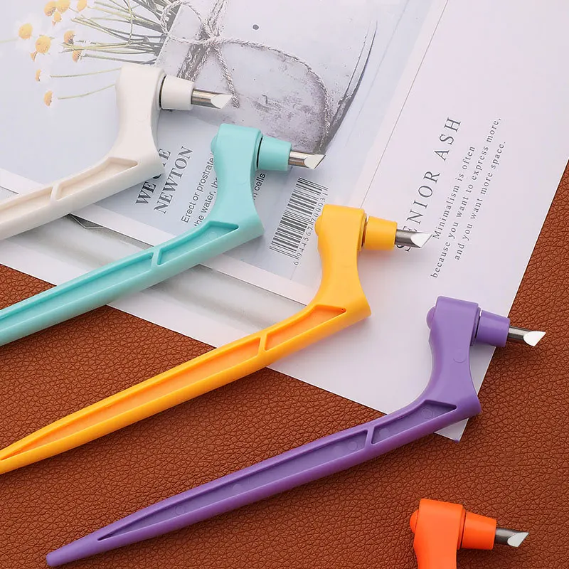360˚ Rotating Paper Art Cutting Tool Stainless Steel Carving Knife Scrapbook For DIY Craft Paper Cut Blade Accessory