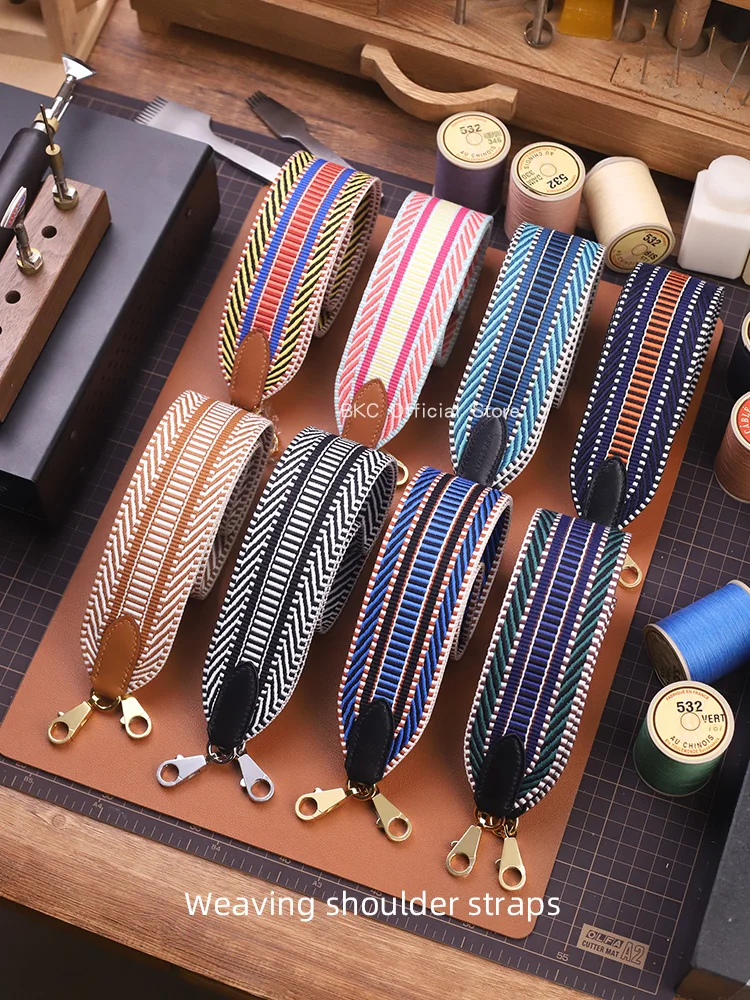 

Sangle Zigzag Wide bag strap for Hermés Kelly Bolide 2424 bag accessories handmade Zigzag canvas Swift leather shoulder straps