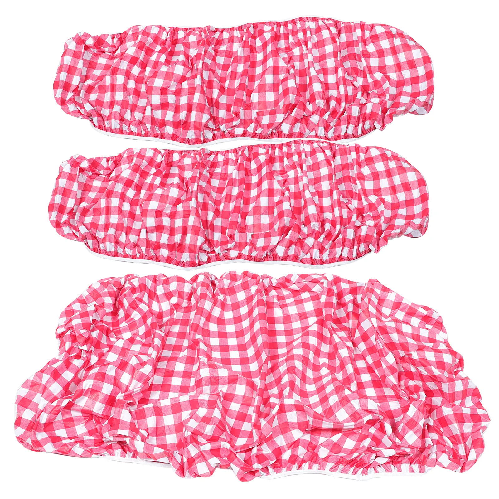 

Waterproof Picnic Table Cover Elastic Fitted Camping Travel Accessory Decorative Outdoor Tablecloth Bench 1 Set
