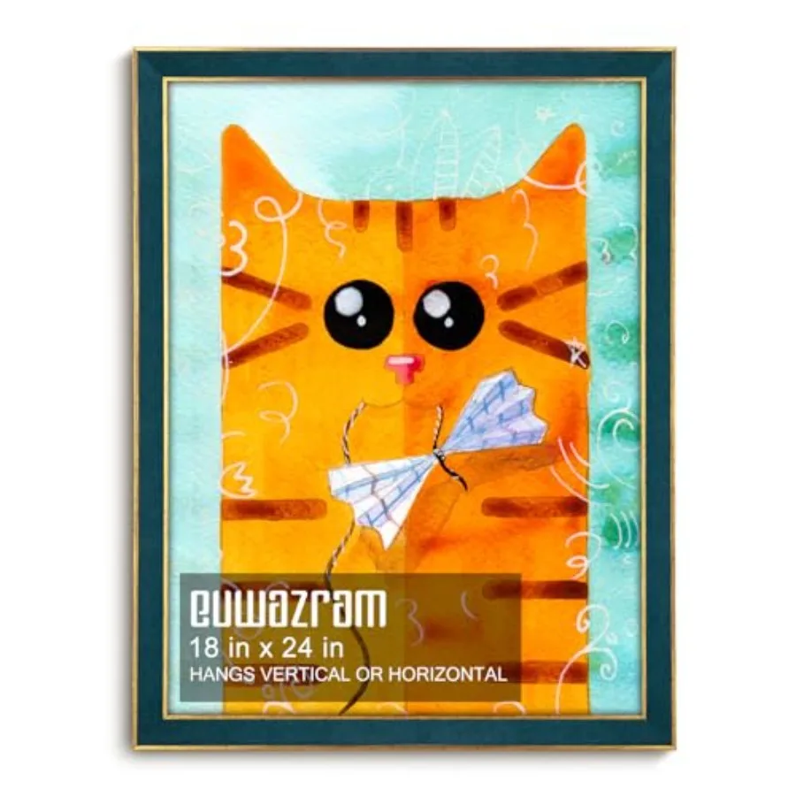

Рамка 18x24 - Элегантная замшевая рамка для постеров 18x24, рамка для картин 18x24, для художественных работ, пазлов, фотографий и фильмов.
