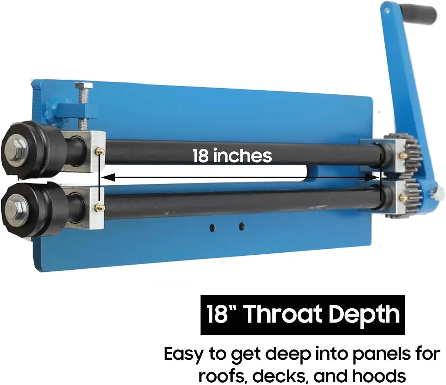 deep throat metal forming example