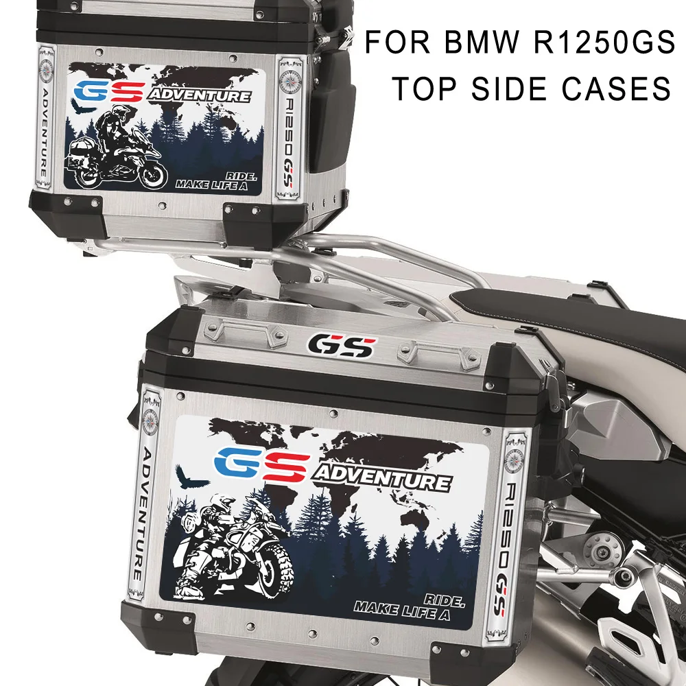 R1250GS-pegatina de caja de aleación de aluminio para alforja de motocicleta, pegatina de maletas de caja lateral para BMW R 1250 GS GSA HP Adventure 2019 - 2022