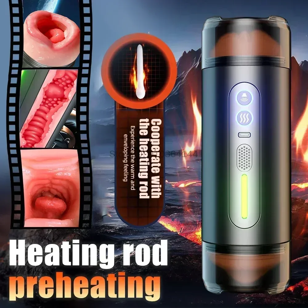 Two Head Use Deep Throat Realistic Vagina Oral Mouth Sex Vibrating Sex Machine Male Automatic Masturbation Cup Sex Toys for Men view 4
