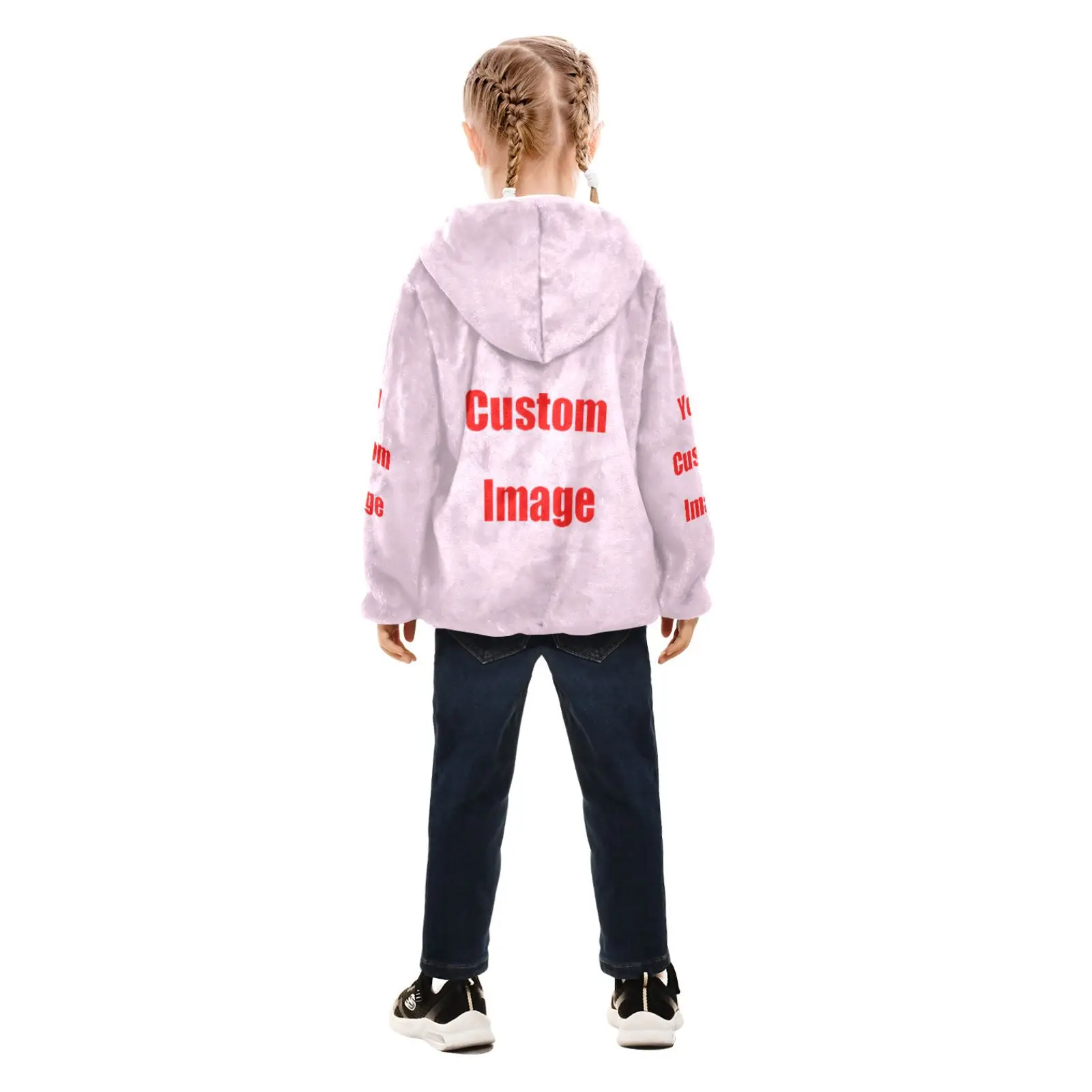 3-10Y Kids Outerwear Winter Clothes Customizing images Teen Boys Girls Cotton-Padded Parka Coats Big Children Warm Cotton Jacket