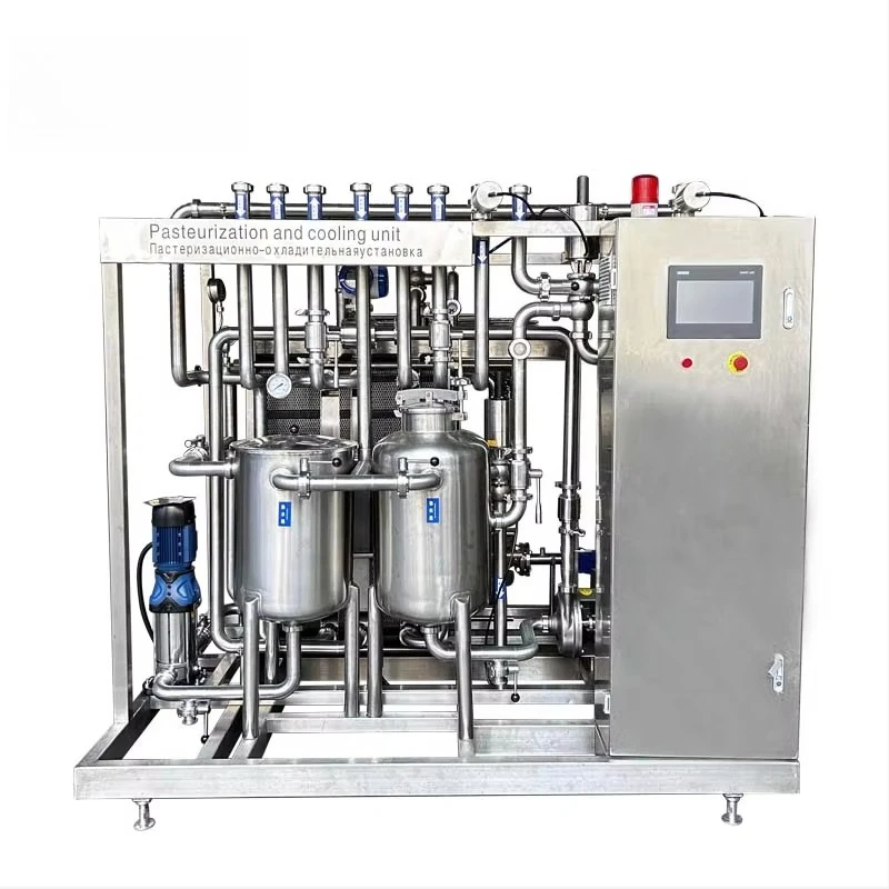 Fully Auto Plate Sterilizer Matching Pump High Productivity Dairy Beverage Sterilizer Machine For Juice Ice Cream Customized