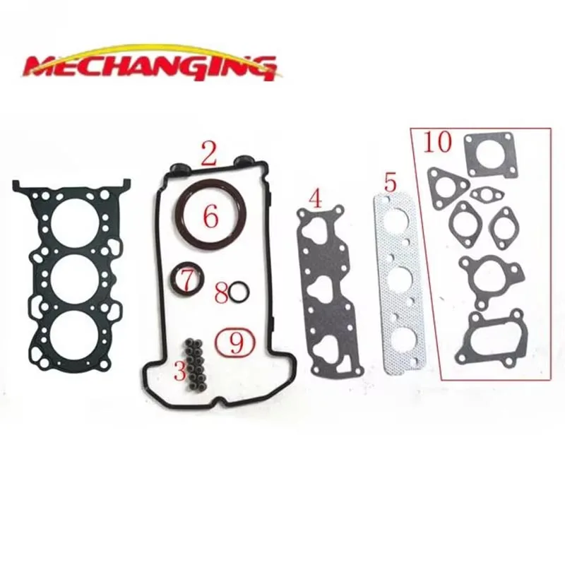 K6A FOR SUZUKI KEI ALTO HA25 HA35 0.7 12V and WAGON R+ Engine Rebuild Kits Full Set Engine Gasket 50272200