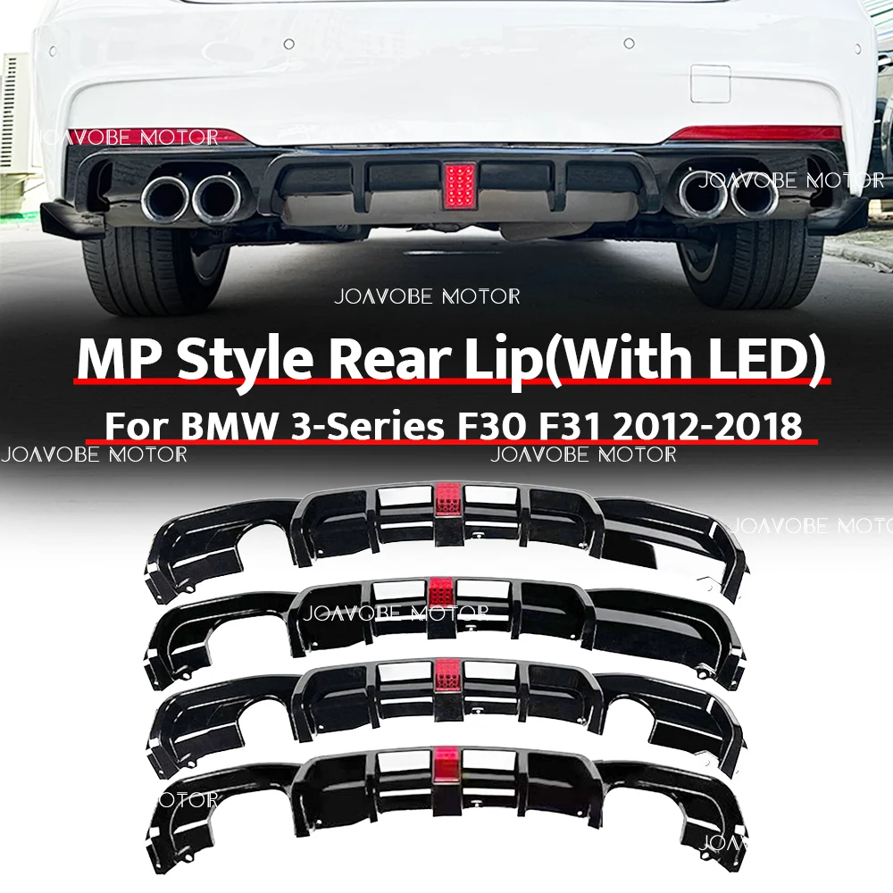 

Глянцевый черный задний спойлер в стиле MP с LED-подсветкой для BMW 3-Series F30 F31 2012-2018