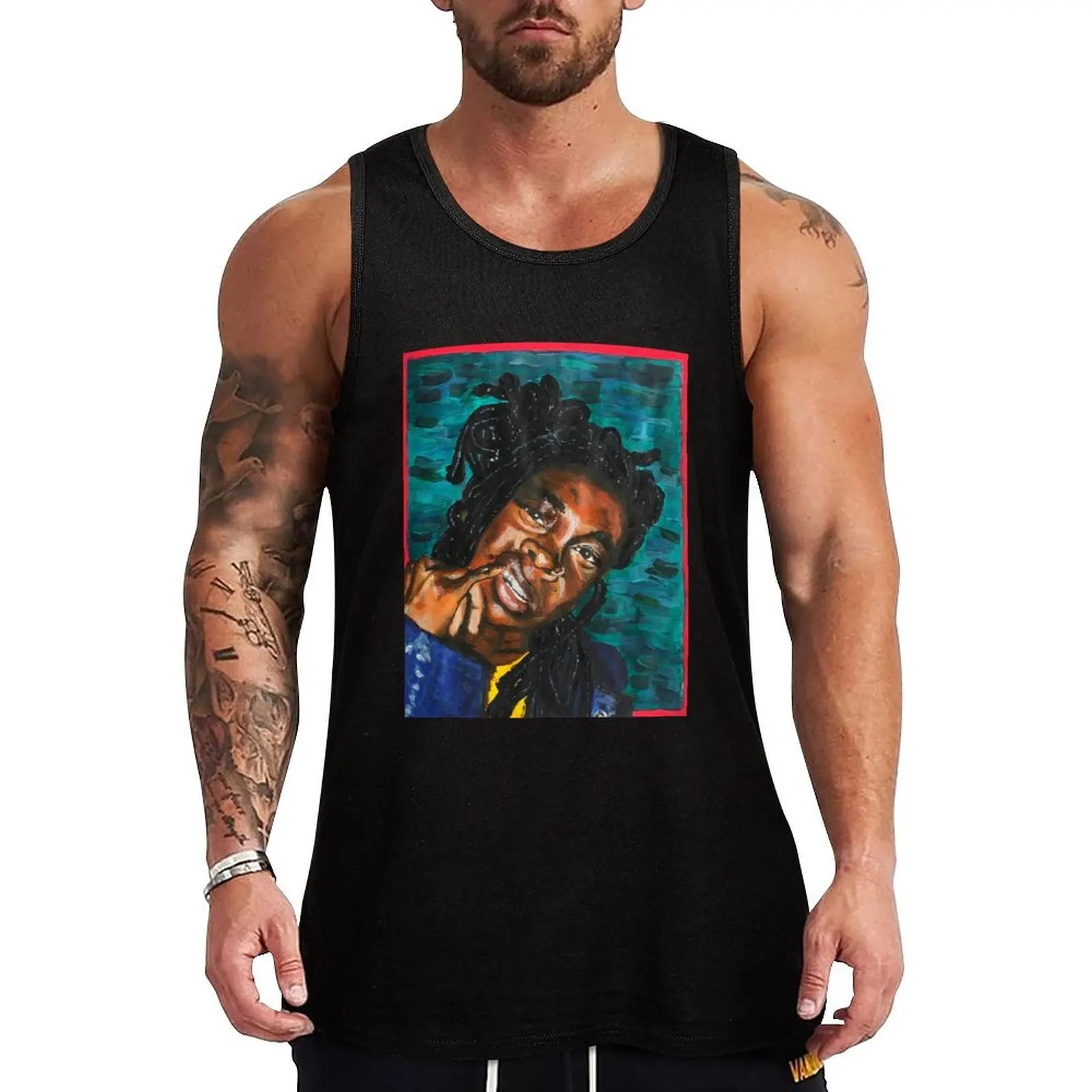 

Little Simz Portrait (British Rapper) Tank Top Daily Loose Tank Top Casual Sleeveless Summer Wear