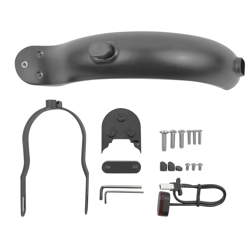 Modification 10 Inch Rear Wheel Mudguard Fender Guard + Bracket +Taillight For Xiaomi M365 1S PRO