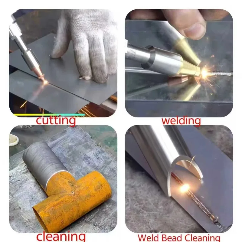 Portable 1500W 3000w Handheld 4 in 1 Fiber Welding Machine for Aluminum and Stainless Metal Aluminum Carbon Steel Titanium