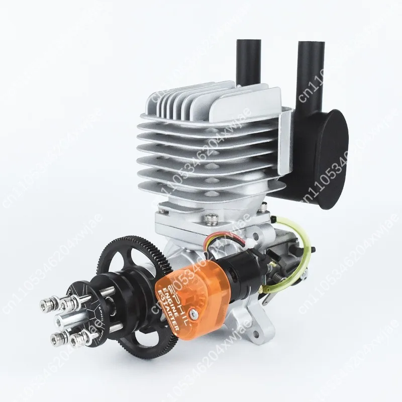 Large Model RC Gas Engine 60cc 2 Stroke Rear Muffler Electric Start for Aerobatic Planes