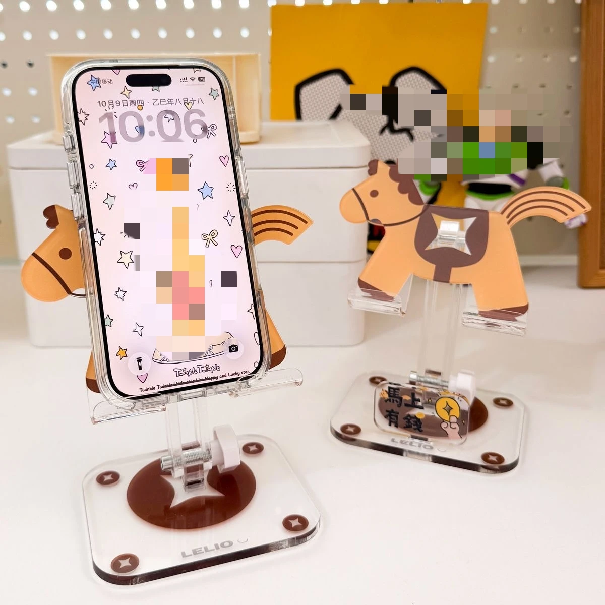 

Милый держатель для телефона «Пони» 2026, новогоднее издание «Get Rich Quick», креативный нишевый дизайн «Год лошади», изысканный акрил