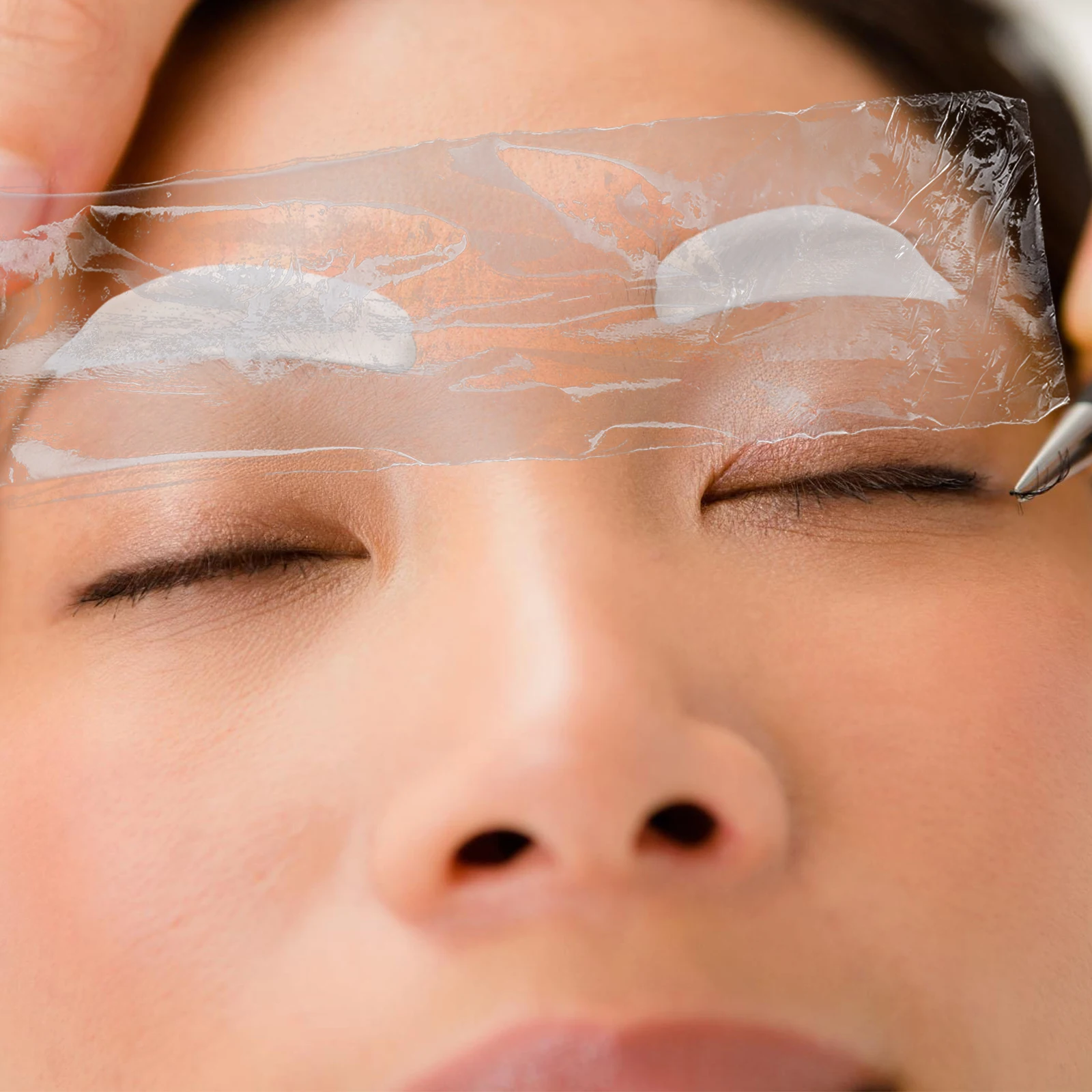 

4 Embroidery Plastic Wrap Eyebrow Special Covering Film Eyeliner Film Embroidered Accessories for Home Salon Use
