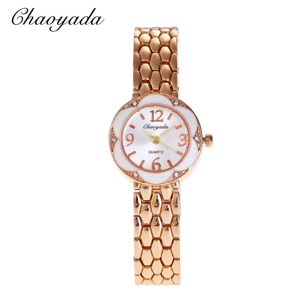 10pcs/Lot Bulk Luxury Fashion Rhinestone Stainless Steel Women's Watches Quartz Wristwatches Bracelet Watch Casual Style