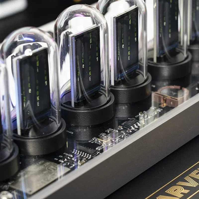 2026 New Modern Design Table Digital Nixie Tubes Clock Home Decor IPS Color Screen Alarm Clock