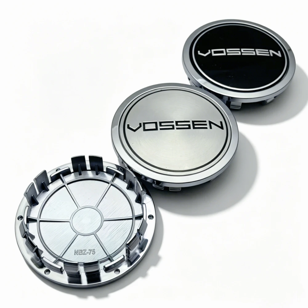 4pcs Vossen Logo Badge Emblem Car Wheel Center Caps 75MM Clip 65MM Rim Hubcaps Dust Cover Wheels Hub Cap Replace Car Accessories view 4
