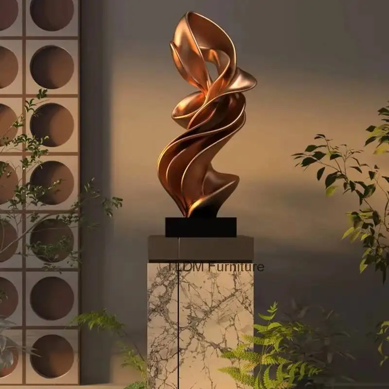 Home Sculptures Ornament Designer Crafts Statue European Modern Decor Villa Corridor Entrance Fiberglass Abstract Art Decoration