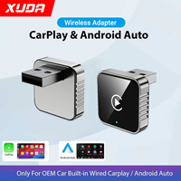 XUDA 2 in1 Wired to Wireless CarPlay Android Auto Adapter for OEM Car Stereo With USB Dongle Smart Mini Box Plug and Play Blueto