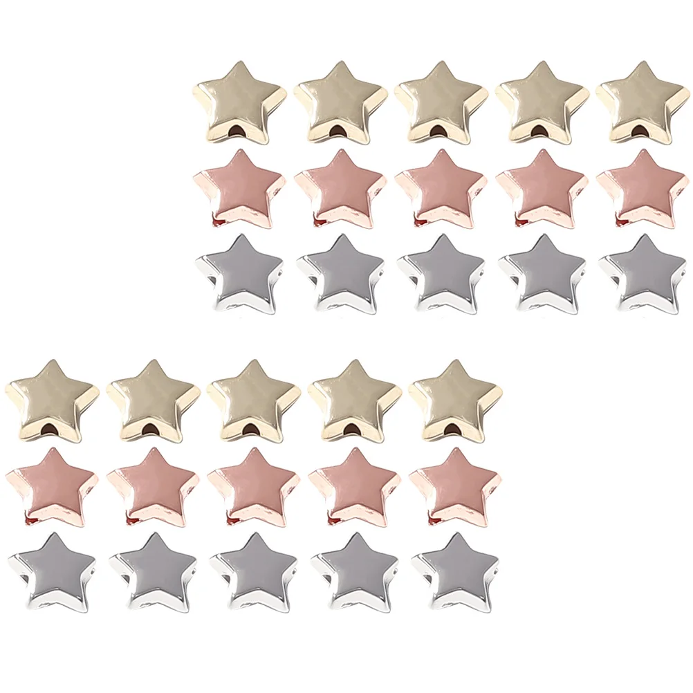 

300pcs Pentagram Shaped Jewelry Making Diy Loose Necklace Bracelet Craft Projects Beads For Jewelry Making DIY Spacer Beads