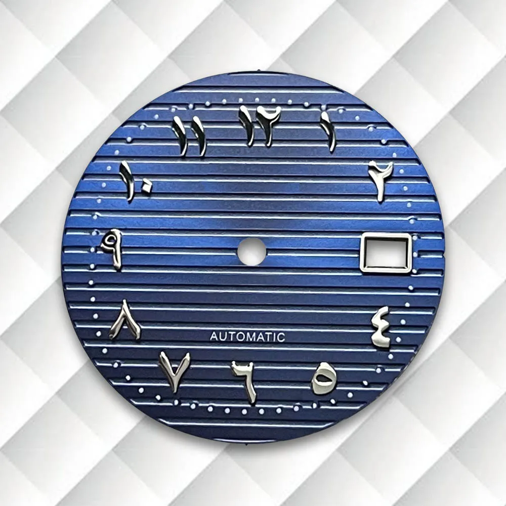 30.5mm S Logo Dial Fit NH35 Japanese Movement Arab Stripe Dial Watch Modification Accessories