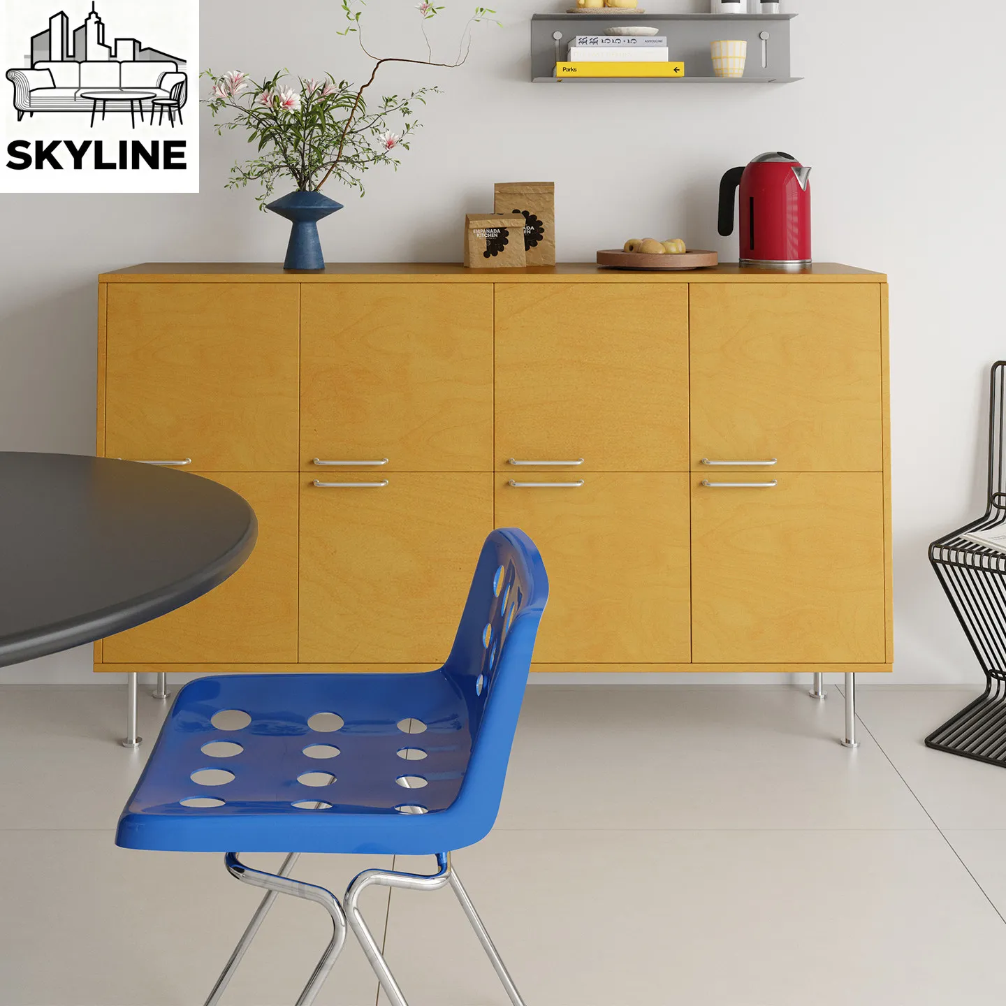 Dining side cabinet, living room storage cabinet, ocean plate flat replacement locker combination living room