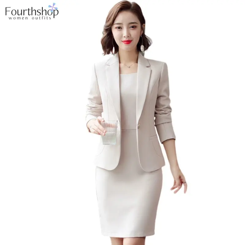 The Perfect Formal Dresses Look for Women: How This Beige Two-Piece Suit  Transformed My Professional