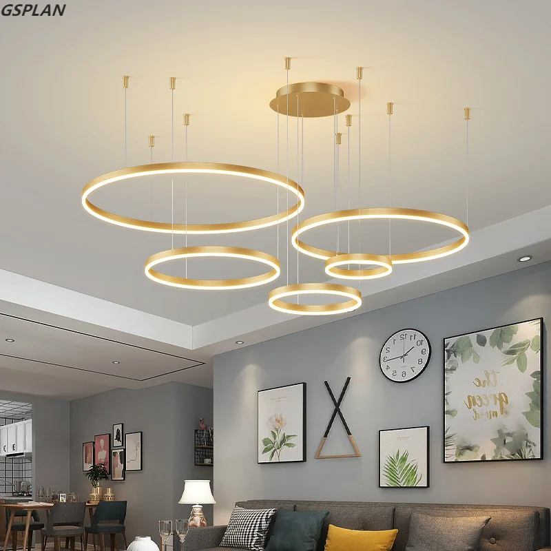 

Modern Led Pendant Circular Pendant Living Bedroom Restaurant Lighting Home Interior Lighting Decoration Pendant