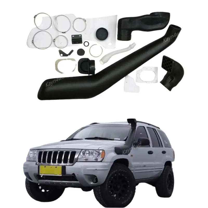 Off Road 4x4 zmodyfikowane akcesoria zestaw wlotu powietrza Snorkel dla 1999-2004 Jeep Grand Cherokee/WJ Auto część zestaw węży oddechowych do brodzenia