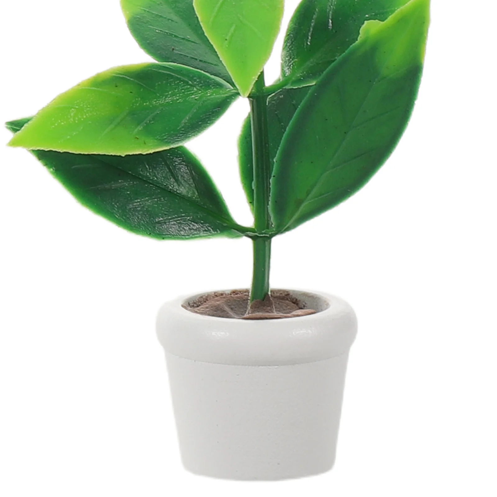 3 個ミニチュア鉢植えドールハウスアクセサリー現実的な人工緑盆栽ポットマイクロ風景妖精の庭