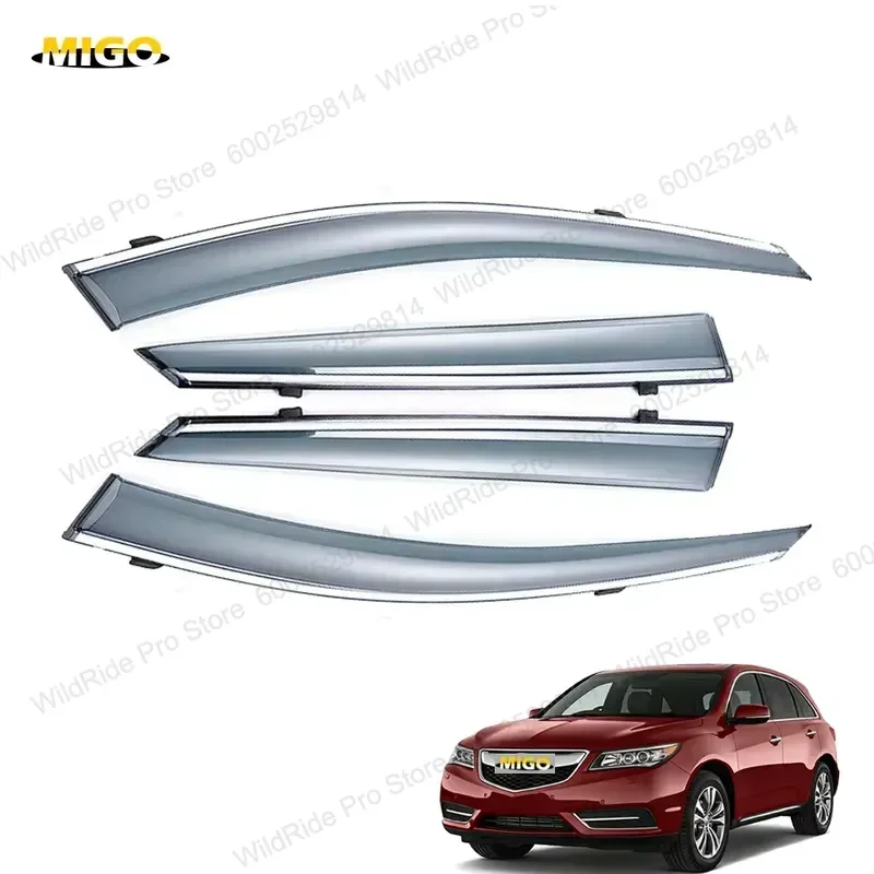 Acrylic Window Visor Wind Deflector Weather Shield for Acura MDX 2014–2019 Durable Car Exterior Modification Accessories