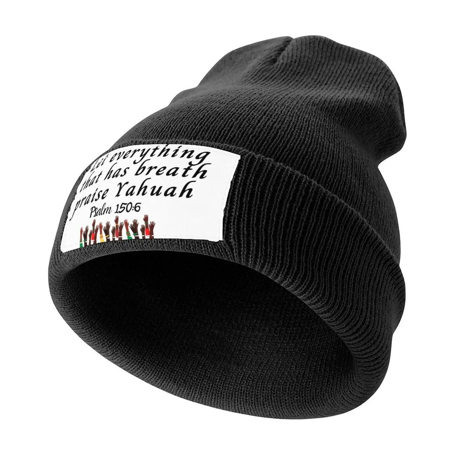 Let Everything That Has Breath Praise Yahuah ( LORD, The Most High) Psalm 150:6 Knitted Cap cute Ball Cap Designer Man Women's
