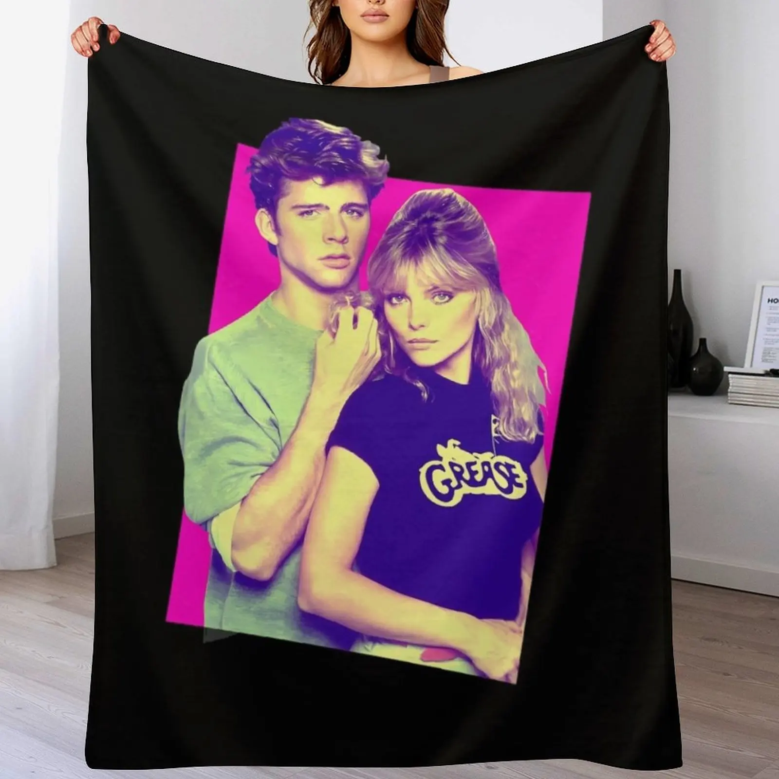 Grease 2 \t \t Throw Blanket Soft Plaid Sofa Baby Summer Blankets